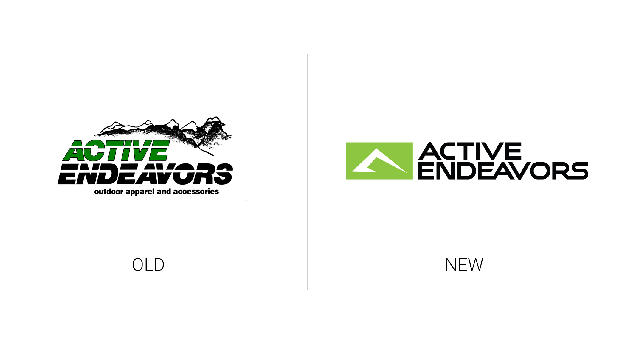 Active Endeavors logo old vs new