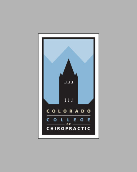 Logo designed as part of an identity system for Colorado College of Chiropractic formerly located in Denver, Colorado. Colorado College of Chiropractic logo