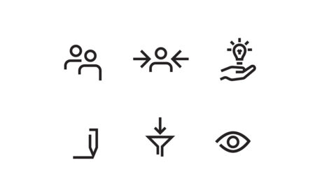 Symbol set designed for FUEL’s brand evolution. A creative leader based out of Cedar Rapids, These symbols amplify non-verbal storytelling, helping FUEL to power Midwest branding innovation. FUEL symbol set by FUEL, branding for Cedar Rapids creative agency, non-verbal storytelling.