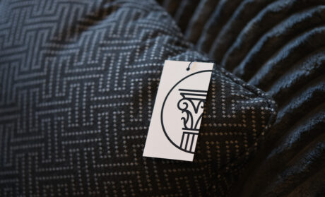 Tag designed for Interior Perfection, an interior designer and luxury furniture store located in Hiawatha, Iowa. Interior Perfection Tag