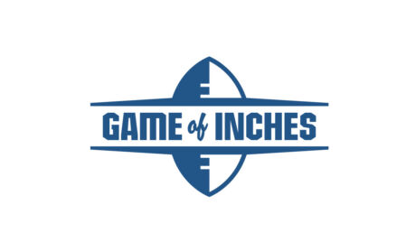 Event mark designed to promote a dealer event for John Deere, a heavy industrial equipment manufacturer headquartered in Moline, Illinois. John Deere dealer "Game of Inches" event mark