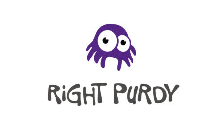 Logo designed for Right Purdy Pictures, an animation and animated film production company located in Cedar Rapids, Iowa. Right Purdy Pictures logo