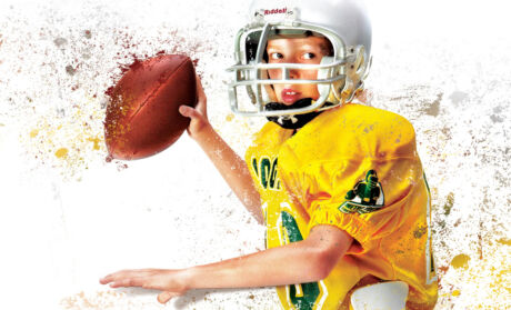 Cover Illustration that adorned the program cover, all designed for the Metro Youth Football Association, a youth-focused athletic non-profit organization serving the Cedar Rapids, Iowa area. MYFA photography illustration