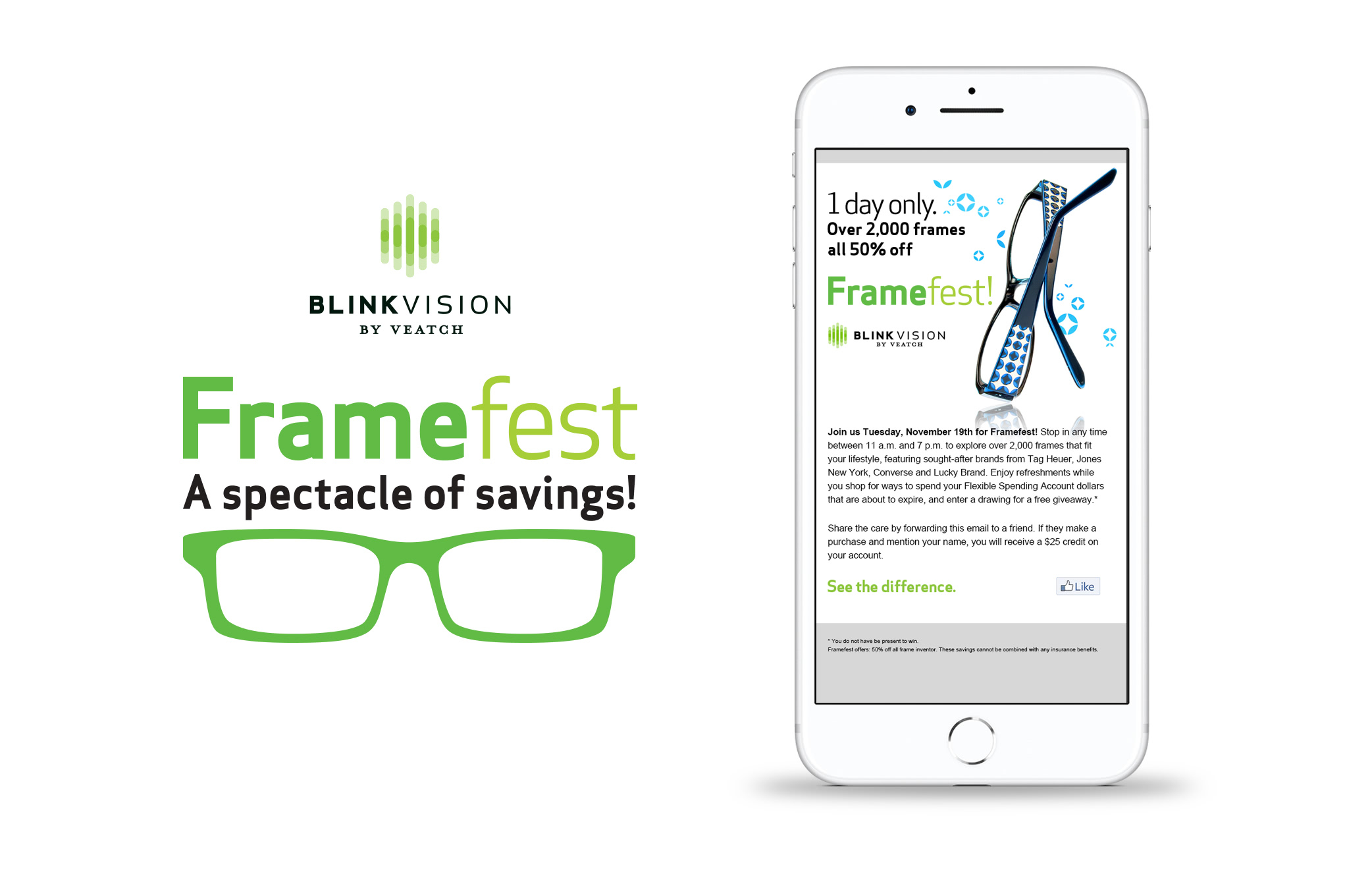 Blink Vision Frame Fest ad and mark