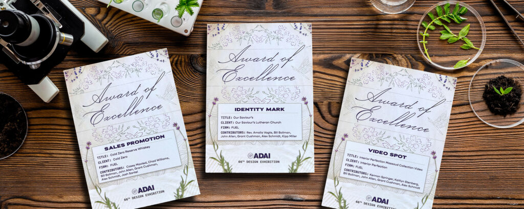 2023 ADAI awards arranged on table