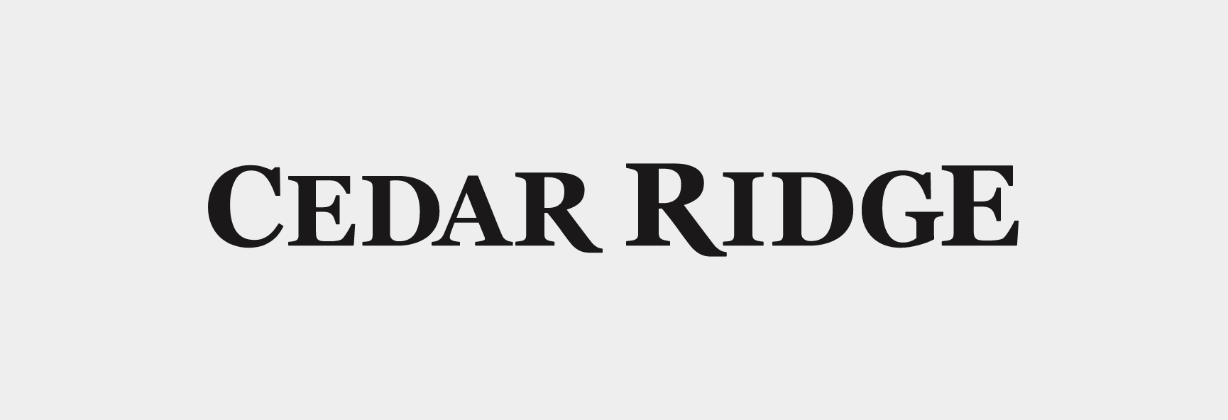 Cedar Ridge brand logo