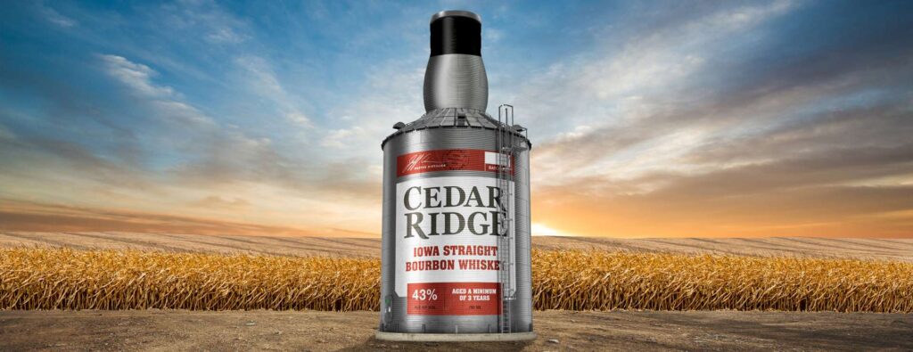 Cedar Ridge grain bin bottle