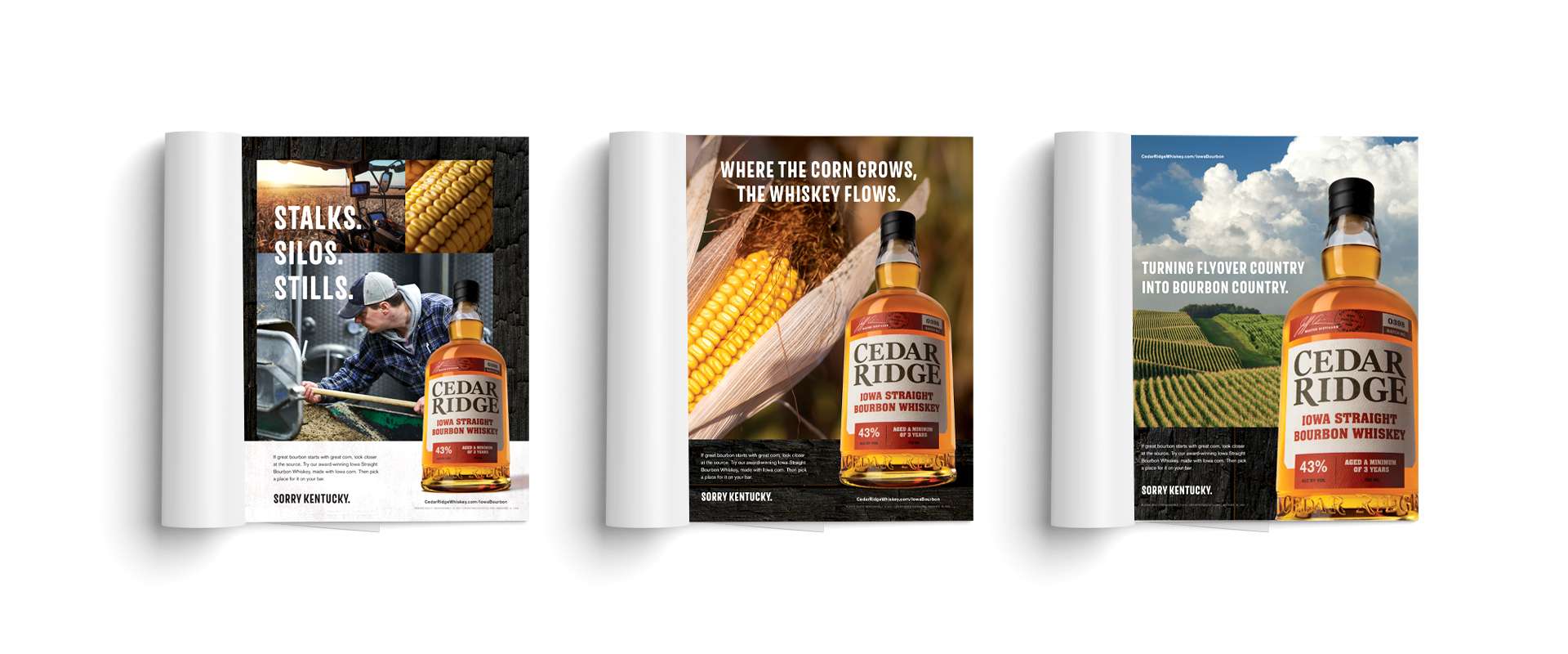 Three Sorry Kentucky magazine ads