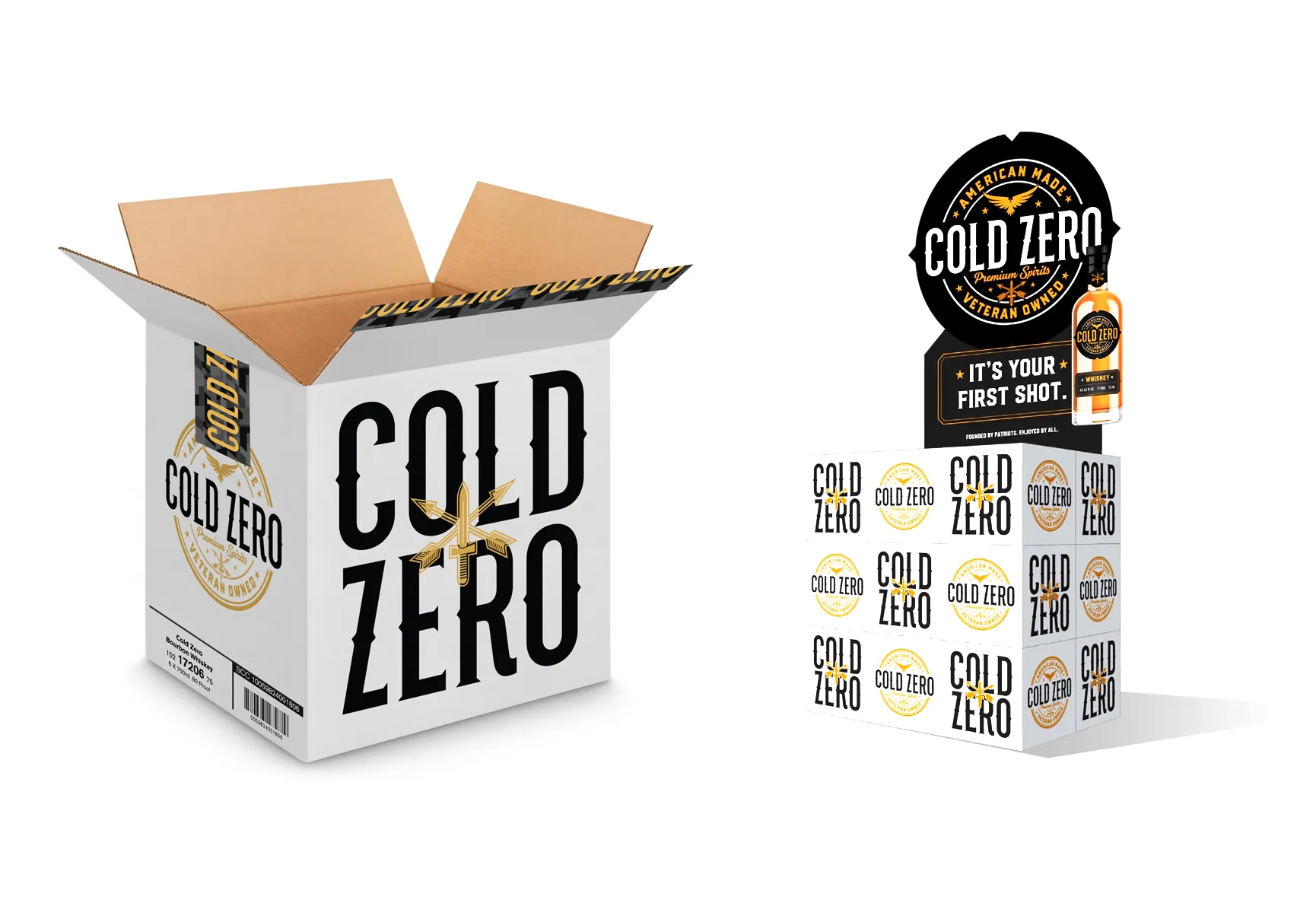 Cold Zero packaging point of sale display