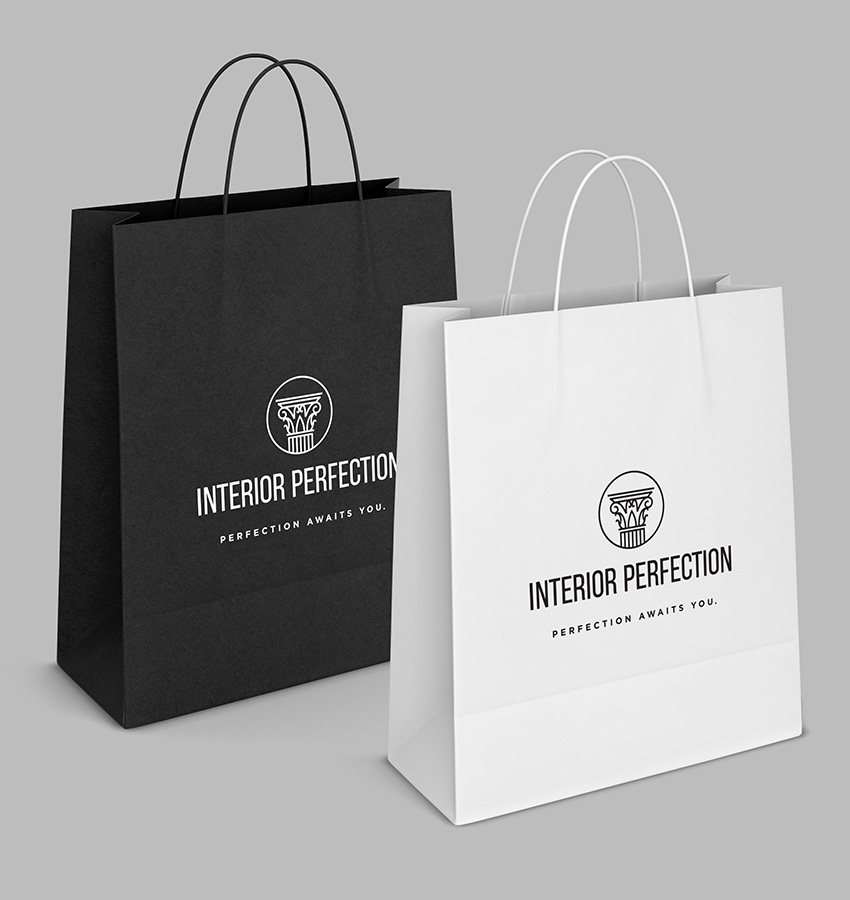 Interior Perfection shopping bags