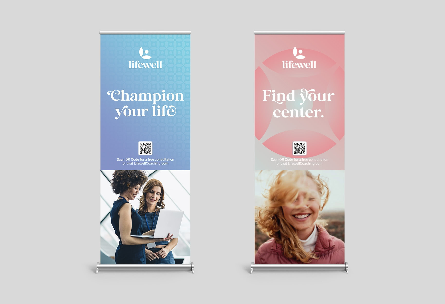Lifewell promotional banners