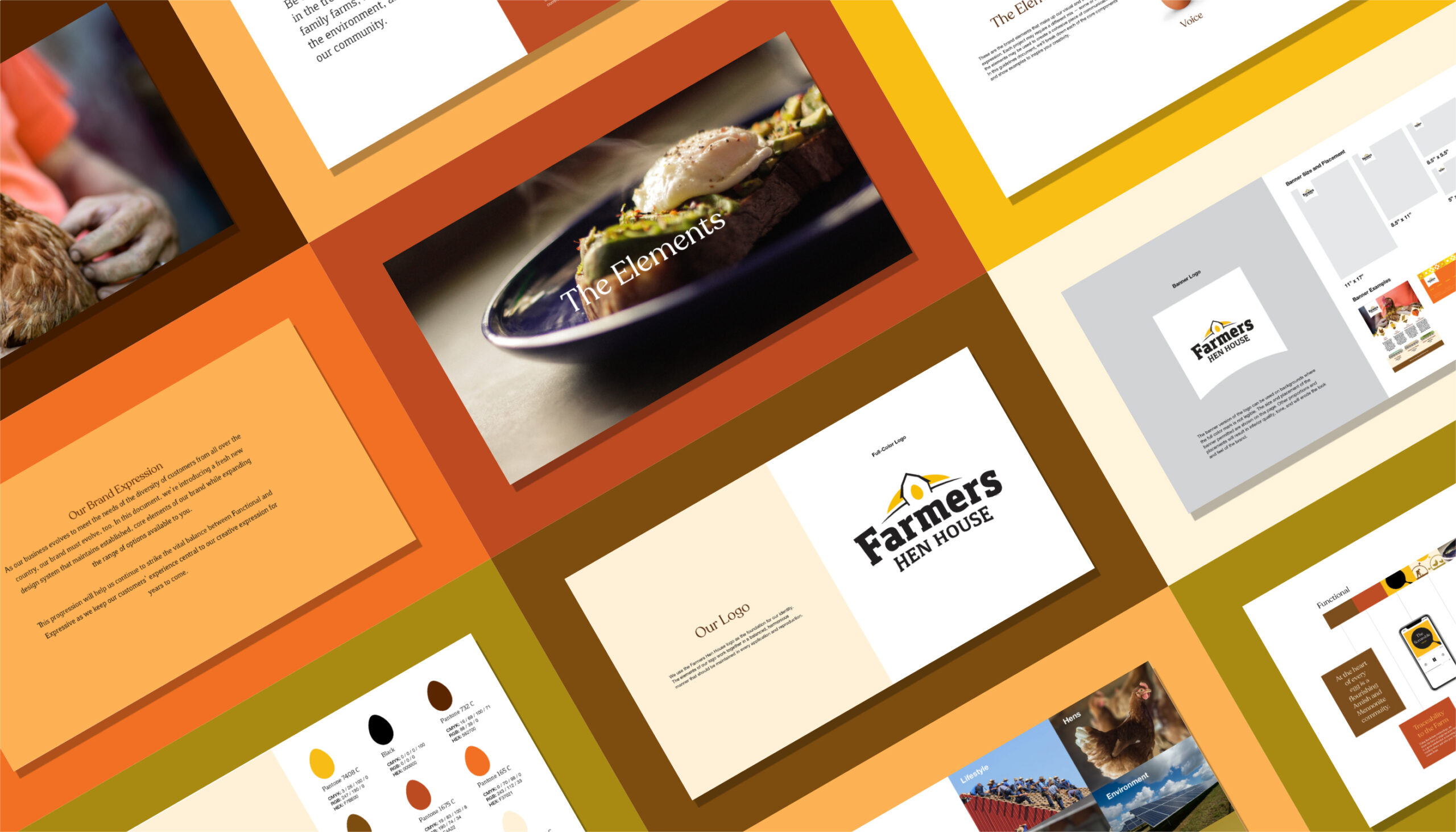 Farmers Hen House brand expression examples
