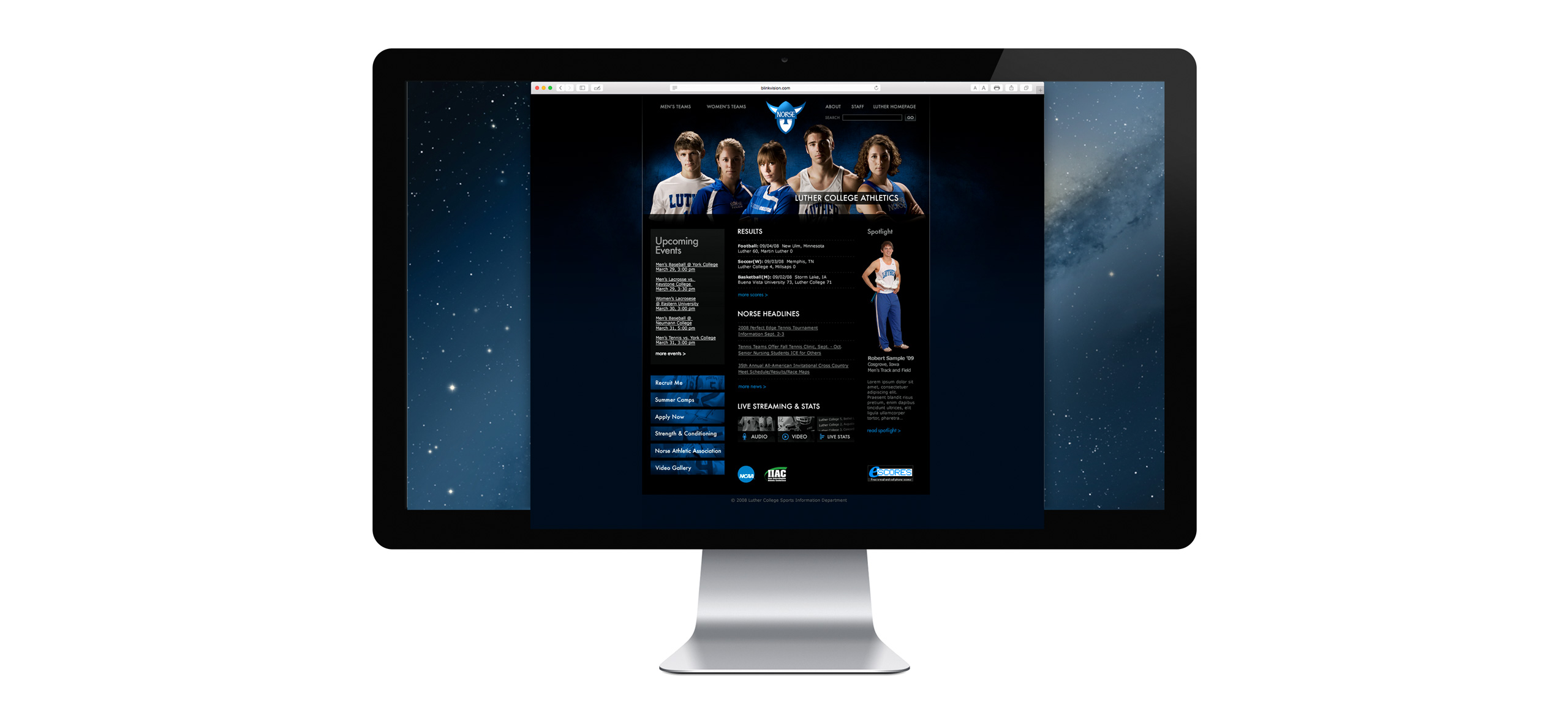 Luther College athletics website