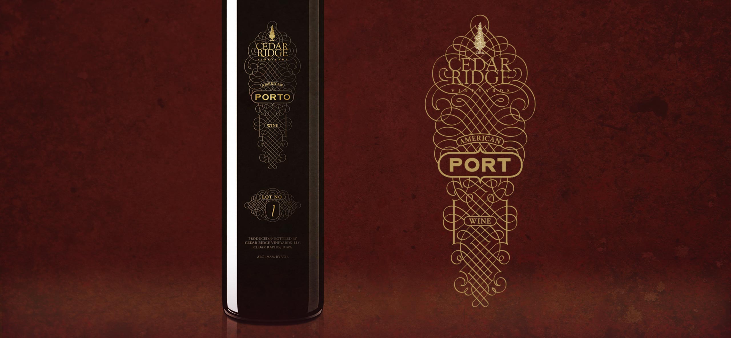 Cedar Ridge Port Label