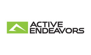 Logo designed for Active Endeavors, an outdoor equipment and apparel retailer located in Davenport, Iowa as part of an overall identity and signage system. Active Endeavors logo