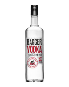 Packaging designed for Bagger Vodka: an adventurous spirit that gives $1 from every bottle sold to Iowa Trails. Bagger Vodka Packaging