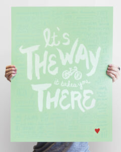 Poster designed by former FUEL designer Paige Winters for FUEL as part of a project that allowed each designer to showcase their individual creativity. Paige Winters poster