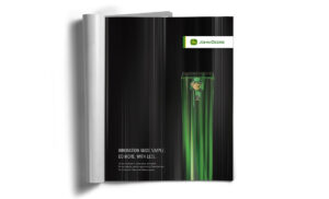Full page ad designed for John Deere, a smart industrial equipment manufacturer located in Moline, Illinois. John Deere Fast Company Ad