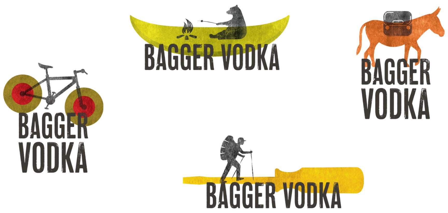 Bagger Vodka stickers