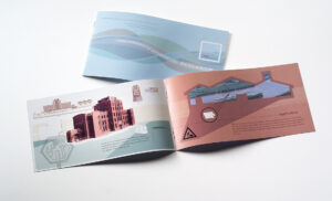 Brochure designed to showcase the newly remodeled Iowa Institute of Hydraulic Research located on the University of Iowa's College of Engineering Campus in Iowa City, Iowa. Iowa Institute of Hydraulic Research brochure