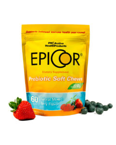 On brand, high impact packaging designed for Pro Active Health Products, a manufacturer of prebiotic supplements located in Cedar Rapids, Iowa. ProActive Health Products EpiCor supplements